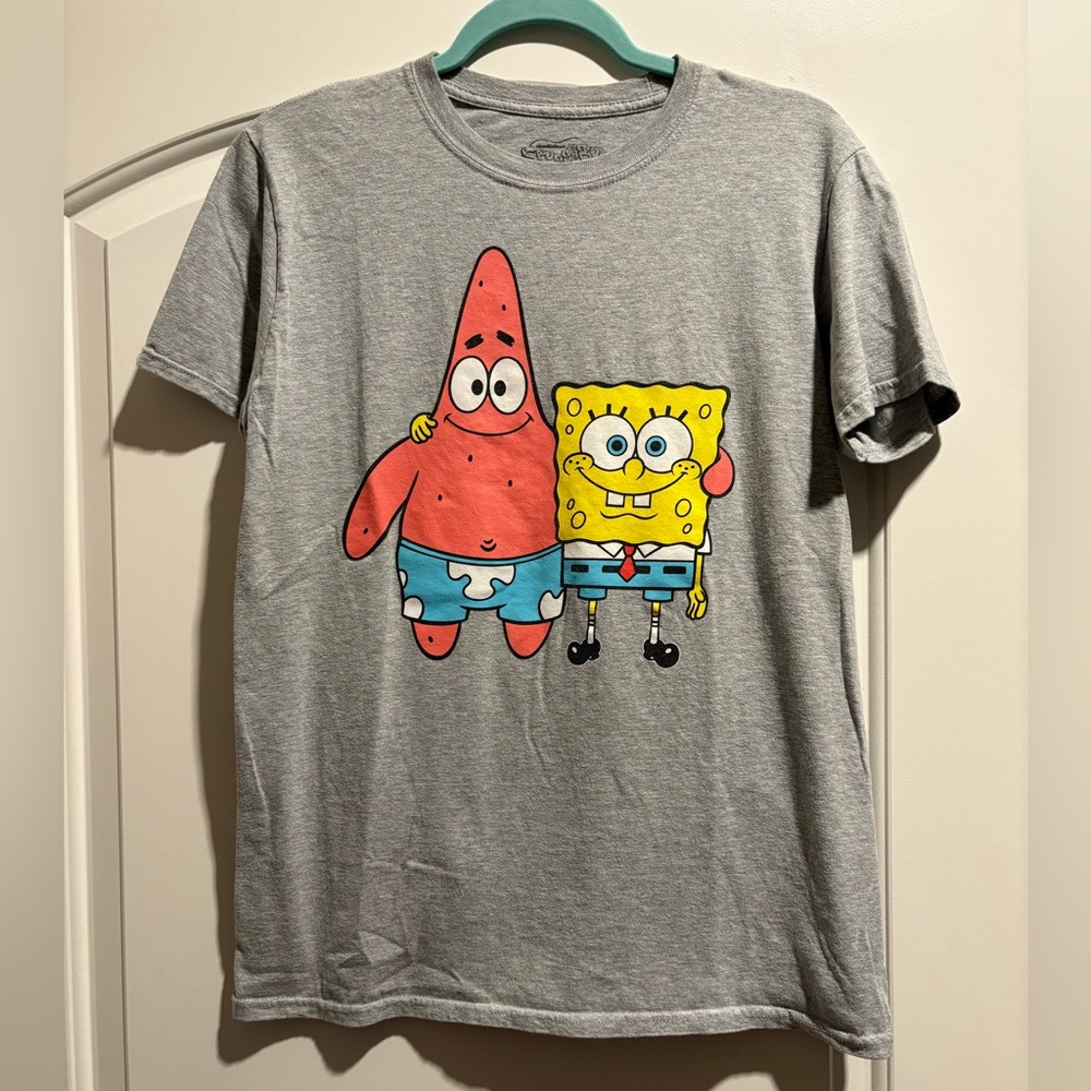 SpongeBob SquarePants Gray T-Shirt with Patrick